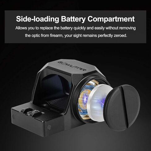 GOWUTAR GP-6 Red Dot Sight for Pistols - 3 MOA RMR Footprint Red Dot Optic - Motion Awake - 7075 Aluminum IPX7 Waterproof Open Reflex Sights in Kuwait
