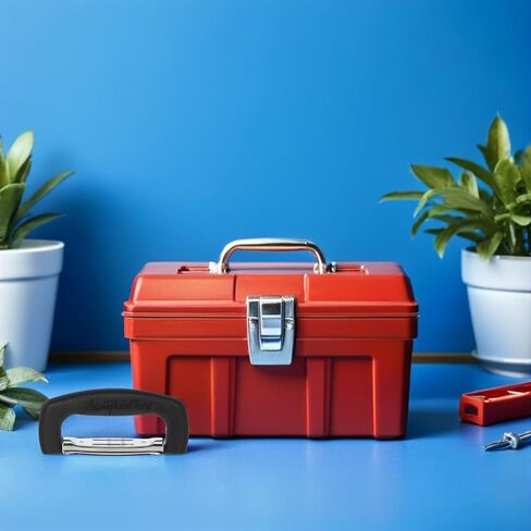 Holibanna 2pcs Plastic Instrument Case Handles Replacement Suitcase Pull Handles with Mounting Screws for Musical Box Toolbox Luggage Grip Carry in Kuwait