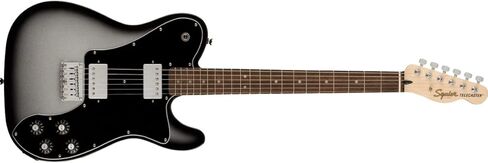 جيتار كهربائي فاخر من سلسلة Squier Affinity - انفجار فضي، حصريًا على Sweetwater in Saudi Arabia