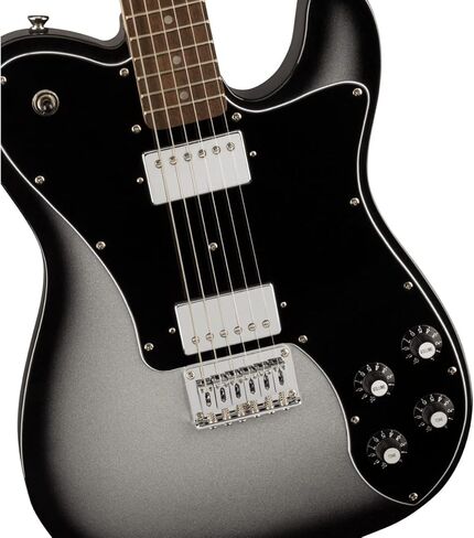 جيتار كهربائي فاخر من سلسلة Squier Affinity - انفجار فضي، حصريًا على Sweetwater in Saudi Arabia