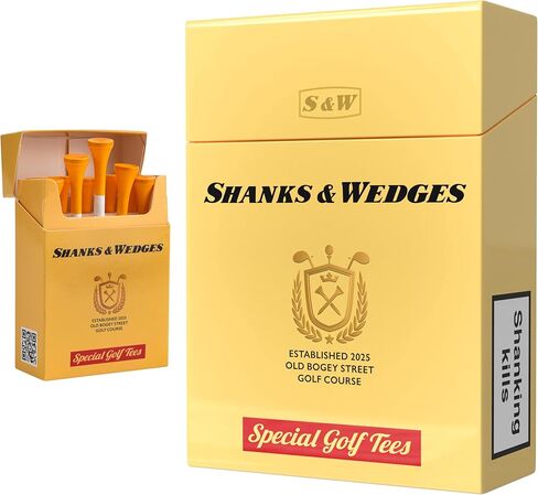 Shanker Golf - Funny Golf Tees – Shanks & Wedges 10 Pack - Funny Golf Gift for Men - Parody Golf Accessories - Cool Novelty Tees for Golfers - Golf Gag Gift in Kuwait
