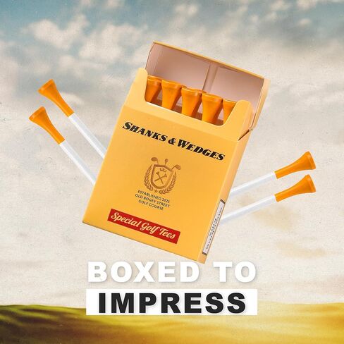 Shanker Golf - Funny Golf Tees – Shanks & Wedges 10 Pack - Funny Golf Gift for Men - Parody Golf Accessories - Cool Novelty Tees for Golfers - Golf Gag Gift in Kuwait