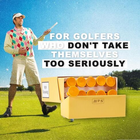 Shanker Golf - Funny Golf Tees – Shanks & Wedges 10 Pack - Funny Golf Gift for Men - Parody Golf Accessories - Cool Novelty Tees for Golfers - Golf Gag Gift in Kuwait