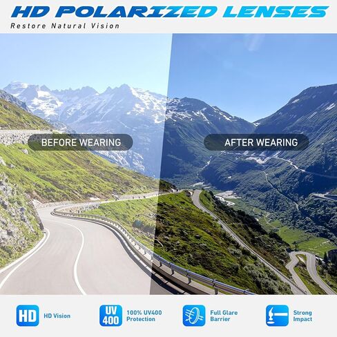 LINVO Polarized Sports Sunglasses for Men Women,Ultralight Wrap Around UV400 Protection Sun Glasses for Driving Fishing in Saudi Arabia