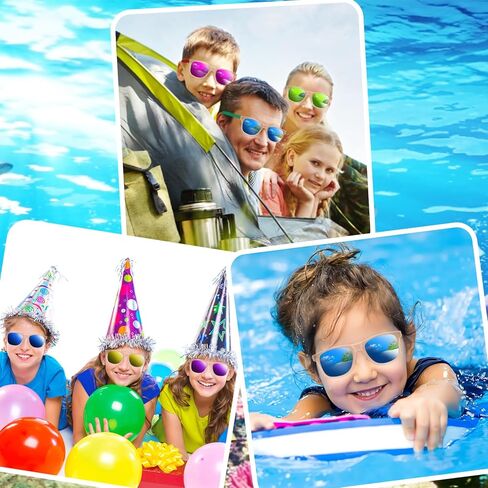 24 حزمة من النظارات الشمسية للأطفال للحفلات، نظارات شمسية شفافة نيون مع حماية من الأشعة فوق البنفسجية بكميات كبيرة للأطفال والكبار، مثالية لحفلات التخرج في الصيف والشاطئ وحفلات أعياد الميلاد، ومستلزمات الحفلات الخارجية in Kuwait