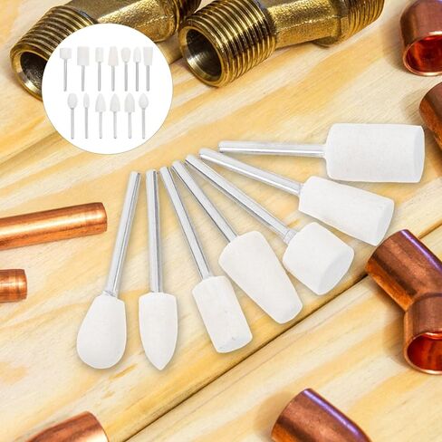 Veemoon 13pcs Wool Polishing Wheel Set with 3mm Shank, Buffing and Grinding Polishing Heads for Jewelry, Glass, Metal, Suitable for Rotary Tools and Drill Accessories in Saudi Arabia