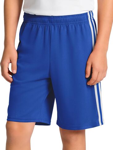 JOCMIC Boys Athletic Shorts Quick Dry Mesh Basketball Short No Pockets for Kids Soccer Running Gym in Kuwait