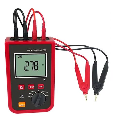 Micro Ohmmeter Low Ohm Meter Equipotential Bonding Resistance Tester with 1uΩ～200Ω Accuracy ±0.1% FS±10dgt Resolution 0.1Ω USB Interface for Transformer Windings Measuring in Saudi Arabia