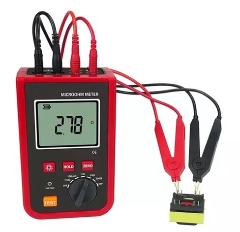 Micro Ohmmeter Low Ohm Meter Equipotential Bonding Resistance Tester with 1uΩ～200Ω Accuracy ±0.1% FS±10dgt Resolution 0.1Ω USB Interface for Transformer Windings Measuring in Saudi Arabia