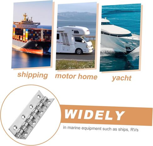 Gatuida Stainless Steel Butt Hinges Long Reach Hinges for Rv Yacht Home Furniture Durable Rustproof Versatile Hardware for Cabinet Doors and Outdoor Applications in Saudi Arabia