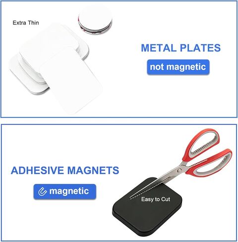 ملصقات مغناطيسية ومعدنية مرنة من Towjug - مجموعة مغناطيسية مكونة من 40 لاصقًا للمكتب والمدرسة والحرف اليدوية وديكور المنزل وتنظيم الأشياء الصغيرة in Kuwait