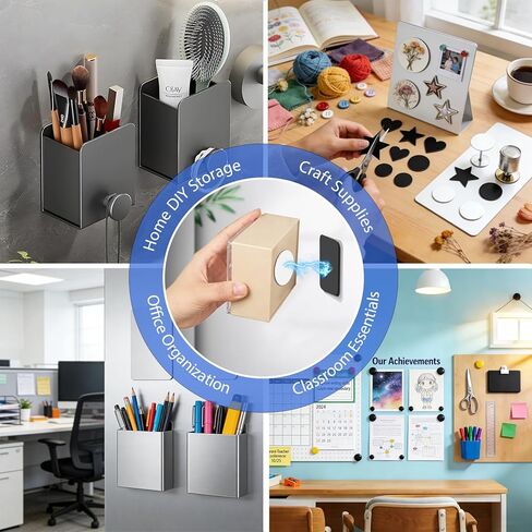 ملصقات مغناطيسية ومعدنية مرنة من Towjug - مجموعة مغناطيسية مكونة من 40 لاصقًا للمكتب والمدرسة والحرف اليدوية وديكور المنزل وتنظيم الأشياء الصغيرة in Kuwait