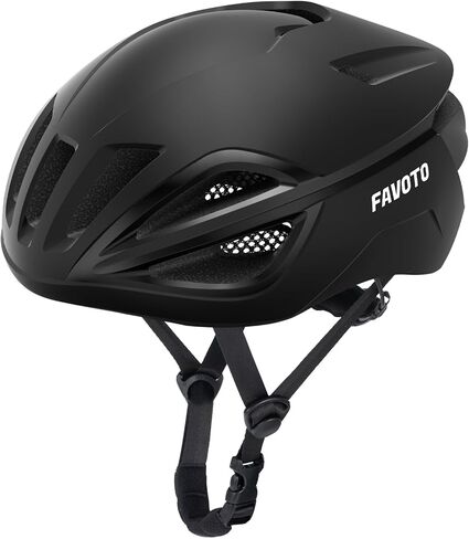 Favoto Adult Bike Helmet for Men & Women, Lightweight Cycling Helmet with Adjustable Fit, Sleek Streamlined Design, Road Commuter & Mountain Riding in Kuwait