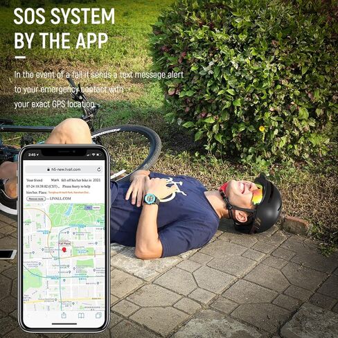 خوذة دراجة بلوتوث ذكية من LIVALL BH51M NSO مع مكبرات صوت وميكروفون مدمج، معتمدة من CE CPSC، خوذة دراجة مع إشارات انعطاف ذكية، اكتشاف السقوط، خوذة دراجة مع قناع للبالغين والرجال والنساء in Kuwait