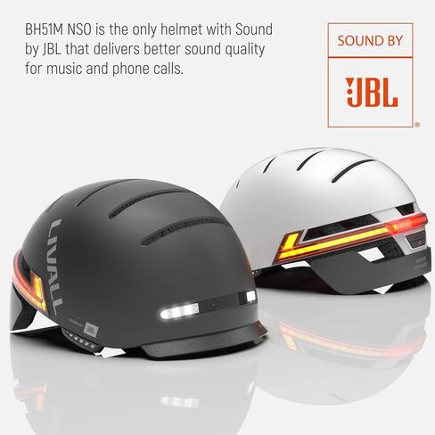 LIVALL BH51M NSO Smart Bluetooth Bike Helmet with Speakers & Built-in Microphone, CE CPSC Certified, Bicycle Helmet with Smart Turn Signals, Fall Detection, Bike Helmet with Visor for Adults Men Women in Saudi Arabia