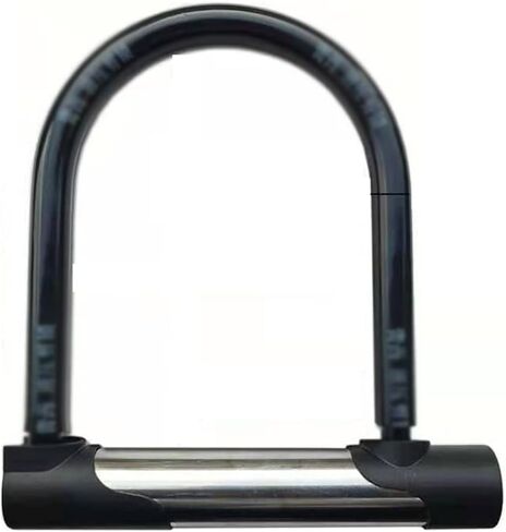 قفل U شديد التحمل للسكوتر والدراجة الكهربائية - قفل دراجة مضاد للسرقة من الصلب المقوى مقاس 14 مم مع دعامة تثبيت، ومفتاحين وأسطوانة مضادة للالتقاط in Kuwait