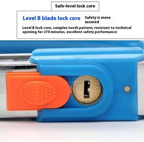 قفل U شديد التحمل للسكوتر والدراجة الكهربائية - قفل دراجة مضاد للسرقة من الصلب المقوى مقاس 14 مم مع دعامة تثبيت، ومفتاحين وأسطوانة مضادة للالتقاط in Kuwait