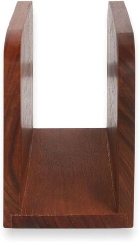 حامل مناديل خشبي للطاولة، حامل مناديل ورقية من خشب السنط لطاولة المطبخ وطاولة الطعام وديكور المنزل (5.5 عمق × 2.5 عرض × 4 ارتفاع بوصة) in Kuwait