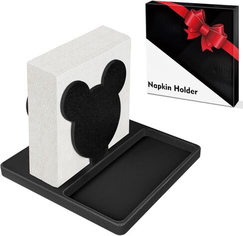 لطيف حامل مناديل آذان الفأر منديل موزع مضحك منديل حامل الدائمة لطاولة المطبخ الديكورات هدايا لعيد ميلاد الشكر عيد الميلاد السنة الجديدة هووسورمينغ (لا بما في ذلك الهزازات) in Kuwait