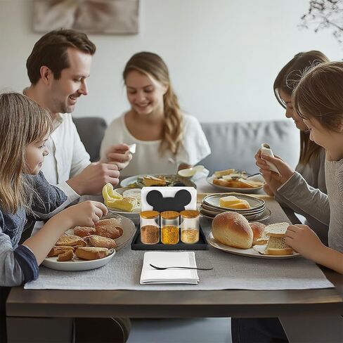 لطيف حامل مناديل آذان الفأر منديل موزع مضحك منديل حامل الدائمة لطاولة المطبخ الديكورات هدايا لعيد ميلاد الشكر عيد الميلاد السنة الجديدة هووسورمينغ (لا بما في ذلك الهزازات) in Kuwait