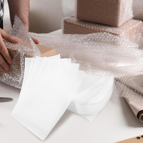 أكياس تعبئة رغوية 100 قطعة من SAFIGLE مقاس 13 × 20 سم بأكمام فقاعية مغلفة على الوجهين لطبق الأواني الزجاجية الهشة شحن اللوازم المتحركة in Kuwait