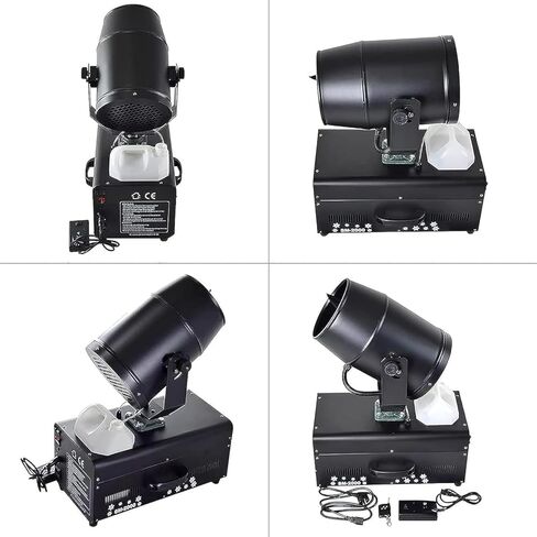 TsoLay Snow Machines for Outdoors, 2000W Professional Snowflake Maker, 90° Snow Making Machine with Remote Control and Flight Case, 3-8m Jetting Distance for Christmas, Wedding, Party Stage Effects in Saudi Arabia