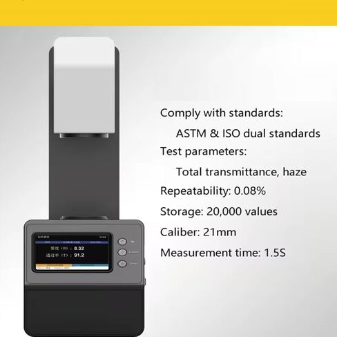 جهاز قياس نفاذية الضوء على سطح الطاولة مع نطاق حجم فتحة 21 مم، دقة 0-100%، 0.01%، 20000 مجموعة، واجهة USB لتخزين البيانات in Kuwait