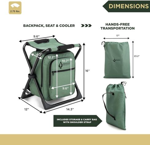 ARROWHEAD OUTDOOR Multi-Function 3-in-1 Compact Camp Chair in Kuwait