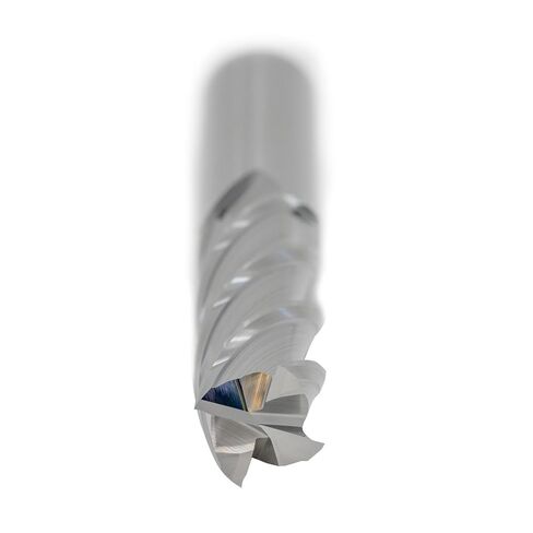 1/2" Diameter x 1/2" Shank 4-Flute Long Length Blue Series Carbide End Mill in Kuwait