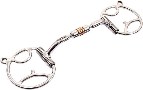 لقمة تخفيف اللسان على شكل حرف D مع حلقات نحاسية | بت للخيول واللجام in Kuwait