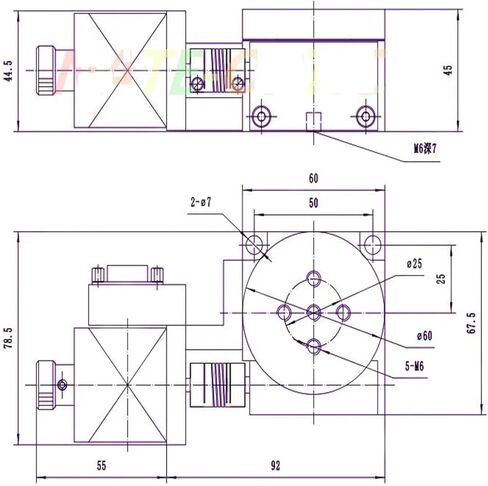Motorized Rotary Positioning Stage NT01RA60M Optical Experiment Precision Electric Rotary Table Fine Adjustment Rotary Displacement Table Working Table Rotary Tabl in Saudi Arabia
