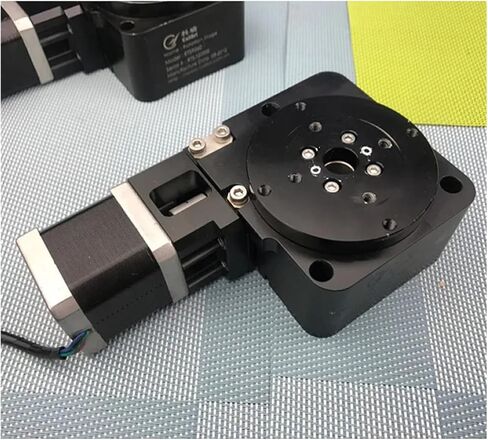 Motorized Rotary Positioning Stage Used Electric Rotary indexing Plate, 42 Stepping Motor Turntable, R axis 360 Degree Rotation, Table top 70MM in Saudi Arabia