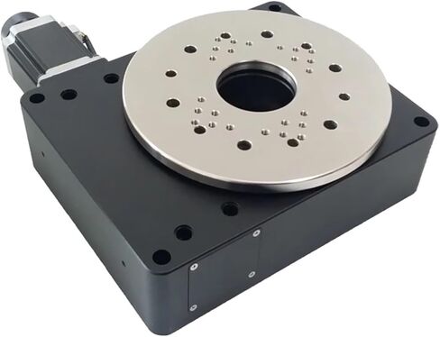 Motorized Rotary Positioning Stage PT-GD204 high-Precision Electric Rotary Table 360 Degree Rotation, Worm Gear, indexing Plate, Size 100mm Ratio 180:1 in Saudi Arabia