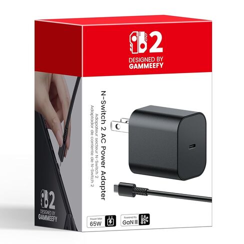 60W USB-C شاحن سريع لـ Nintendo Switch 2-محول التبديل 2 AC مع PD 3.0 و GAN Tech ، يدعم وضع 4K TV ، ويشمل كابل USB-C 5 أقدام إلى C للأجهزة اللوحية ، والكمبيوتر المحمول ، والمجرة ، و STEAM DECK & MORE in Kuwait