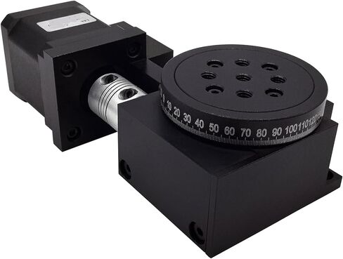 مرحلة تحديد المواقع الدوارة الآلية LSDH-60WS الألومنيوم الدقة مرحلة تحديد المواقع الدوارة الآلية قطر 360 درجة 60 مللي متر in Kuwait