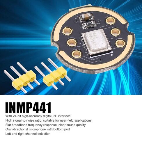 Oumefar INMP441 Microphone Module Omnidirectional Digital I2S Interface MEMS Microphone with Pins for Audio Recording and Electronics Projects in Saudi Arabia