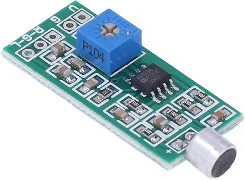 Aramox Microphone Pickup Module Sound Sensor Board with Adjustable Amplification Gain for Speaker Headphone Audio Input High Sensitivity Condenser Mic in Saudi Arabia