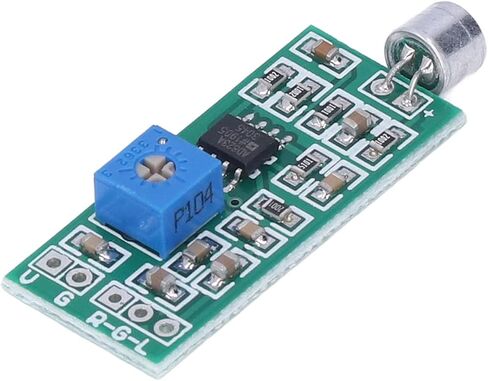 Aramox Microphone Pickup Module Sound Sensor Board with Adjustable Amplification Gain for Speaker Headphone Audio Input High Sensitivity Condenser Mic in Saudi Arabia
