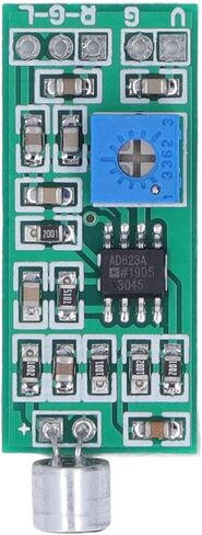 Aramox Microphone Pickup Module Sound Sensor Board with Adjustable Amplification Gain for Speaker Headphone Audio Input High Sensitivity Condenser Mic in Saudi Arabia