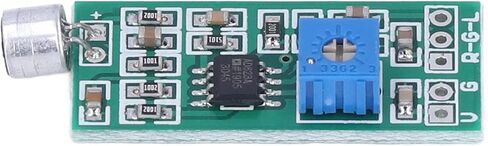 Aramox Microphone Pickup Module Sound Sensor Board with Adjustable Amplification Gain for Speaker Headphone Audio Input High Sensitivity Condenser Mic in Saudi Arabia