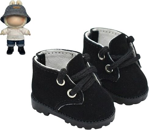 Doll Shoes متوافق مع دمية 17 سم ، أحذية الدانتيل الأنيقة لللباس ، ملحق الزي لدمى 15 سم 17 سم (زوج واحد-الجمل) in Kuwait
