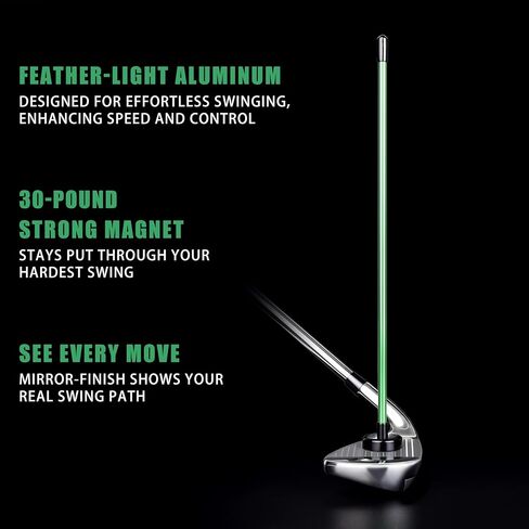 2 حزمة المغناطيسي نادي الغولف محاذاة عصا الغولف التدريب المعونة المغناطيس زاوية الكذب أداة التدريب الإيدز تصور يوضح الصحيح جولف سوينغ الهدف in Kuwait