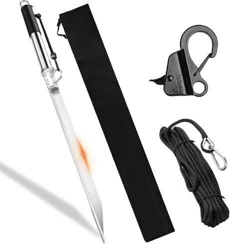 عمود مرساة للقارب الرملي، مرساة شاطئية ذاتية المطرقة مع خطاف مرساة للقارب وخط مرساة للقارب بطول 50 قدمًا، مرساة شاطئ من الفولاذ المقاوم للصدأ للقوارب، جت سكي، عائم، قوارب الكاياك، الزورق (39 بوصة) in Kuwait