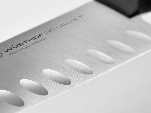 سكين سانتوكو بحافة مجوفة مقاس 5 بوصات من WÜSTHOF، أسود in Kuwait