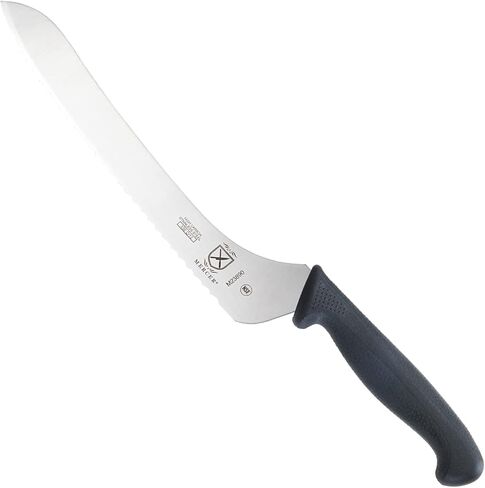 Mercer Culinary M23890 Millennia Black Handle, 9-Inch Offset Wavy Edge, Bread Knife in Saudi Arabia