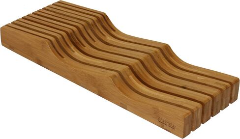 Oceanstar In-Drawer Bamboo Knife Organizer in Kuwait