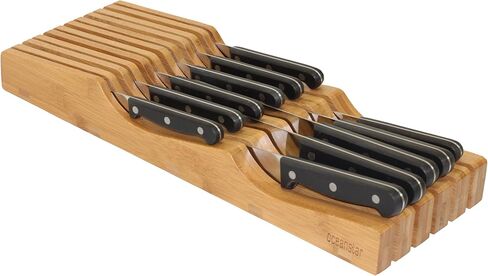 Oceanstar In-Drawer Bamboo Knife Organizer in Kuwait