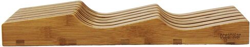 Oceanstar In-Drawer Bamboo Knife Organizer in Kuwait