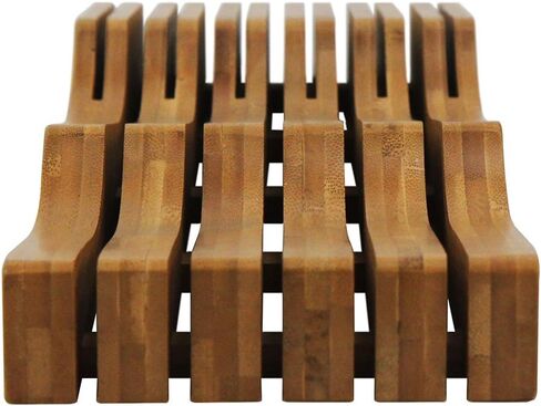 Oceanstar In-Drawer Bamboo Knife Organizer in Kuwait