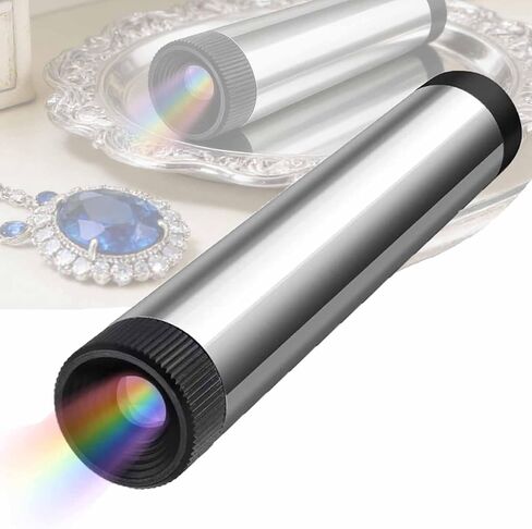 ERICAT Gem Full Spectrum Prism Spectroscope, Handheld Gemological Prism Spectrometer with 8mm Eyepiece and Quick Identification Gemstone, Portable and Compact, for Antique, Jewelers, Fairs in Kuwait